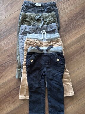 Cat & Jack Boys' Navy and Khaki Mixed Jogger Pack 18 months